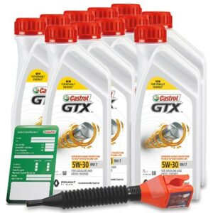 11x 1 L GTX 5W-30 RN17 + Ölwechsel-Anhänger + Einfülltrichter 15F6E4