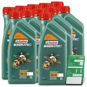 11x 1 L Magnatec 5W-40 C3 + Ölwechsel-Anhänger 15F621