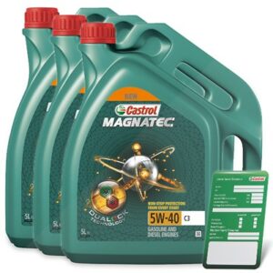 15 L Magnatec 5W-40 C3 + Ölwechsel-Anhänger 15F625