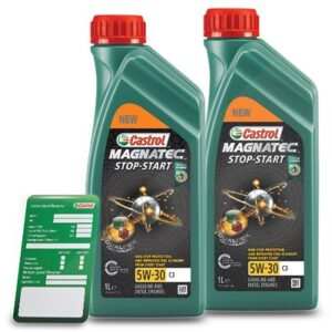 2x 1 L Magnatec 5W-30 C3+ Ölwechsel-Anhänger 15F929