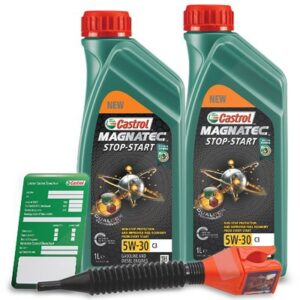 2x 1 L Magnatec 5W-30 C3+ Ölwechsel-Anhänger + Einfülltrichter 15F929