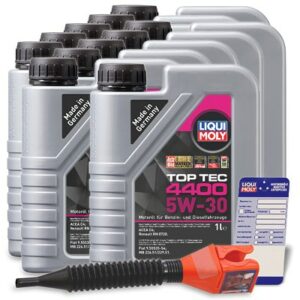 11x 1 L Top Tec 4400 5W-30 + Ölwechsel-Anhänger + Einfülltrichter 3750