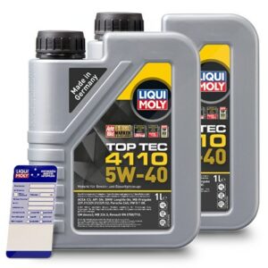 2x 1 L Top Tec 4110 5W-40 + Ölwechsel-Anhänger 21478