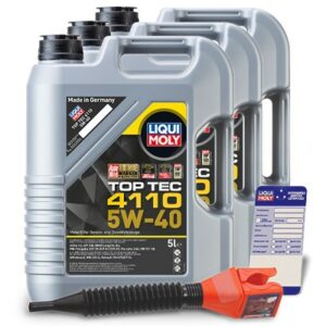 15 L Top Tec 4110 5W-40 + Ölwechsel-Anhänger + Einfülltrichter 21479