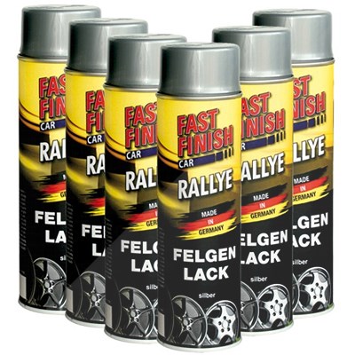 Fast finish 6x 500ml  RALLYE - Felgenlack Silber  292835 : 292842