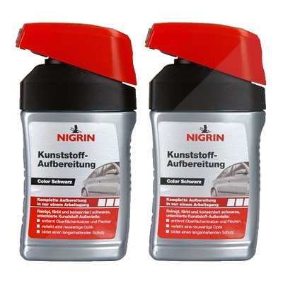 Nigrin  2x 300ml Kunststoff-Aufbereitung schwarz  72939