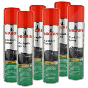 Nigrin 6x 400ml Cockpit-Spray Vanille  74062