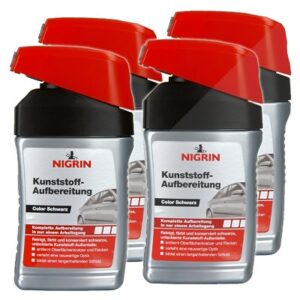 Nigrin  4x 300ml Kunststoff-Aufbereitung schwarz  72939