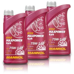 3x 1 L Maxpower 4x4 75W-140 API GL-5 LS (Limited Slip) MN8102-1