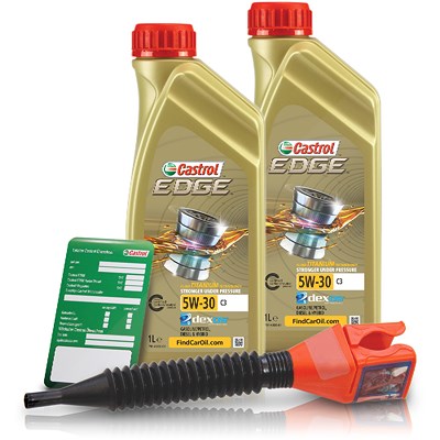 Castrol  2x 1 L EDGE TITANIUM FST 5W-30 C3 + Anhäng  DE01675 : 15530C : 3050