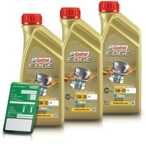 Castrol  3x 1 L EDGE TITANIUM FST 5W-30 C3+Anhänger  15530C : DE01675