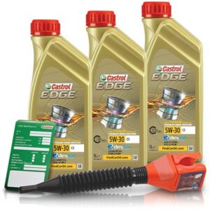 Castrol  3x 1 L EDGE TITANIUM FST 5W-30 C3 + Anhäng  DE01675 : 15530C : 3050