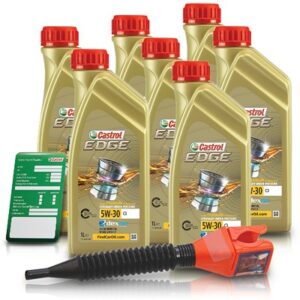 Castrol  7x 1 L EDGE TITANIUM FST 5W-30 C3 + Anhäng  DE01675 : 15530C : 3050