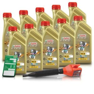 Castrol 10x 1 L EDGE TITANIUM FST 5W-30 C3 + Ölw.-Anhänger  3050 : DE01675 : 15530C