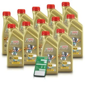 Castrol 12x 1 L EDGE TITANIUM FST 5W-30 C3 + Ölw.-Anhänger  15530C : DE01675