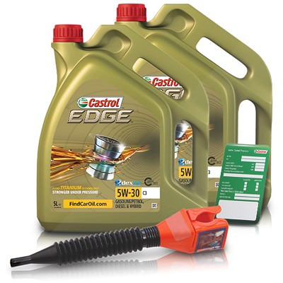 Castrol  10 L EDGE TITANIUM FST 5W-30 C3+Anhänger+T  DE01675 : 1552FD : 3050