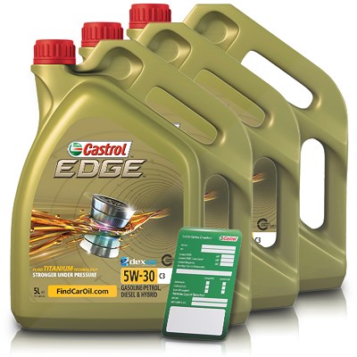 Castrol  15 L EDGE TITANIUM FST 5W-30 C3 + Anhänger  1552FD : DE01675