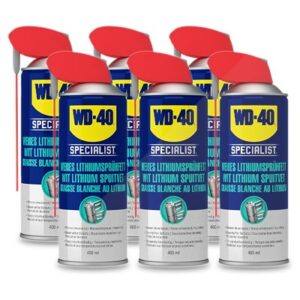 6x 400ml Weißes Lithiumsprühfett 49390/25NBA