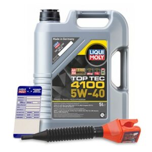 Liqui moly 5 L Top Tec 4100 5W-40 + Ölw.-Anhänger + Trichter  5440 : 3701 : 3050