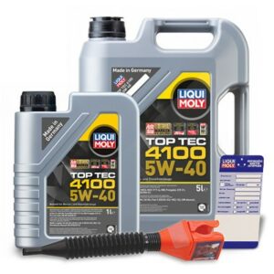 Liqui moly 6 L Top Tec 4100 5W-40 + Ölwechsel-Anhänger  3701 : 3700 : 5440 : 3050