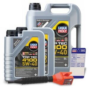 Liqui moly  7 L Top Tec 4100 5W-40+Anhänger+Trichte  3701 : 3700 : 5440 : 3050