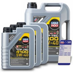 Liqui moly  8 L Top Tec 4100 5W-40 + Ölw.-Anhänger  5440 : 3700 : 3701