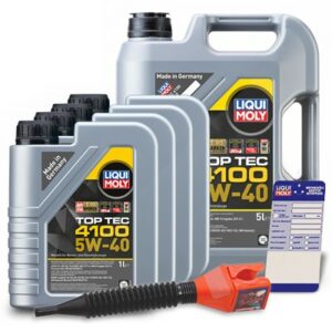 Liqui moly  9 L Top Tec 4100 5W-40+Anhänger+Trichte  3701 : 3700 : 5440 : 3050