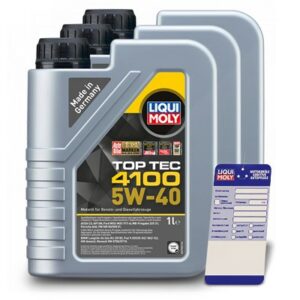 Liqui moly  3x 1 L Top Tec 4100 5W-40+Ölw.-Anhänger  3700 : 5440