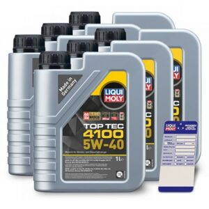 Liqui moly  6x 1 L Top Tec 4100 5W-40+Ölw.-Anhänger  5440 : 3700