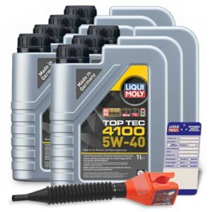 Liqui moly  7x 1 L Top Tec 4100 5W-40+Anhänger+Tric  3700 : 5440 : 3050