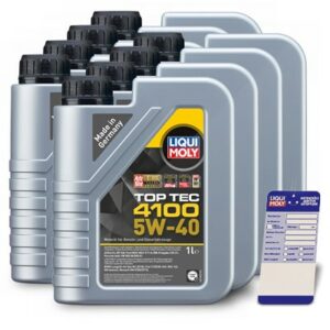 Liqui moly  8x 1 L Top Tec 4100 5W-40+Ölw.-Anhänger  5440 : 3700