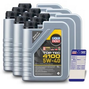 Liqui moly  9x 1 L Top Tec 4100 5W-40+Ölw.-Anhänger  5440 : 3700