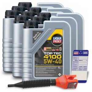 Liqui moly  9x 1 L Top Tec 4100 5W-40+Anhänger+Tric  3700 : 5440 : 3050