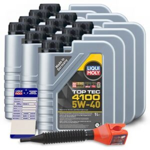 Liqui moly  12x 1 L Top Tec 4100 5W-40+Anhänger+Tri  3700 : 5440 : 3050