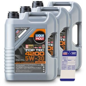 Liqui moly  15 L Top Tec 4200 5W-30 + Ölw.-Anhänger  5440 : 3707