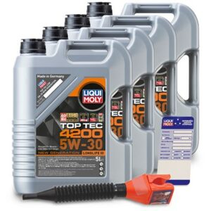 Liqui moly  20 L Top Tec 4200 5W-30+Anhänger+Tricht  3707 : 3050 : 5440