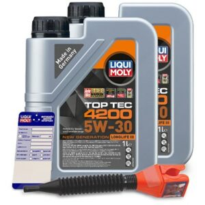 Liqui moly 2x 1 L Top Tec 4200 5W-30+ Ölw.-Anhänger+ Trichter  3706 : 3050 : 5440