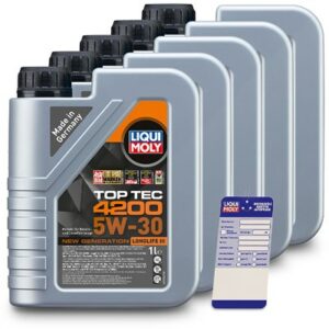 Liqui moly  5x 1 L Top Tec 4200 5W-30+Ölw.-Anhänger  5440 : 3706