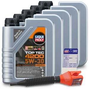 Liqui moly  5x 1 L Top Tec 4200 5W-30+Anhänger+Tric  3706 : 3050 : 5440