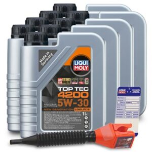 Liqui moly  8x 1 L Top Tec 4200 5W-30+Anhänger+Tric  3706 : 3050 : 5440