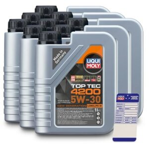 Liqui moly  9x 1 L Top Tec 4200 5W-30+Ölw.-Anhänger  5440 : 3706