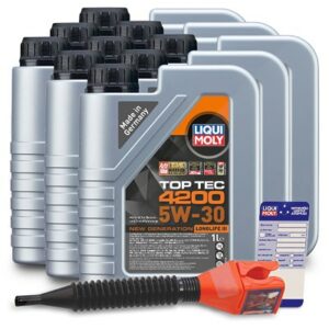 Liqui moly  9x 1 L Top Tec 4200 5W-30+Anhänger+Tric  3706 : 3050 : 5440