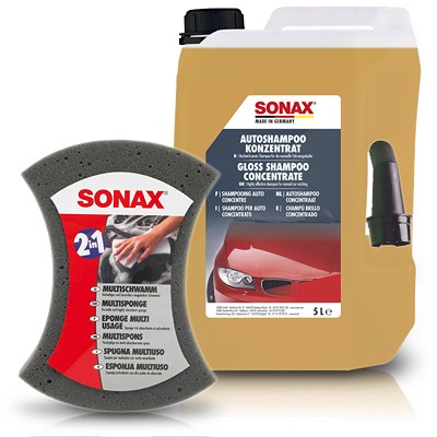 Sonax  5 L AutoShampoo Konzentrat + MultiSchwamm  03145000 : 04280000