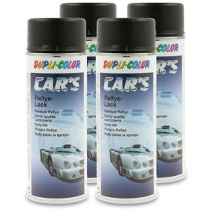 4x 400 ml CAR'S Rallye-Lack Spraydose schwarz matt 385872