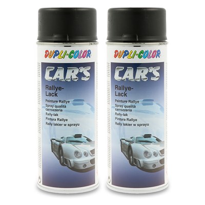 2x 400 ml CAR'S Rallye-Lack Spraydose schwarz matt 385872