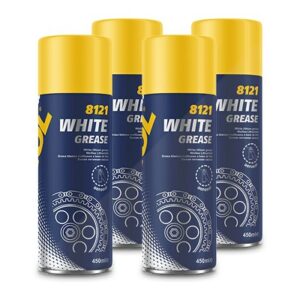 4x 450ml White Grease Schmierfett 8121