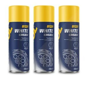 3x 450ml White Grease Schmierfett 8121