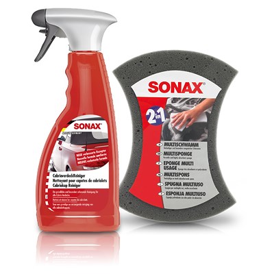 Sonax  1x 500ml CabrioverdeckReiniger+ MultiSchwamm  04280000 : 03092000