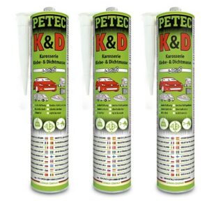 Petec  3x 310ml K&D Karosserie Klebe- u. Dichtmasse  94530