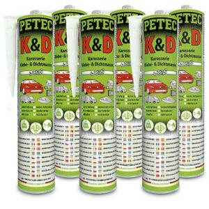 Petec  6x 310ml K&D Karosserie Klebe- u. Dichtmasse  94530